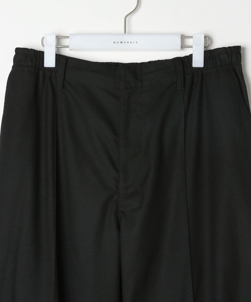 NUMERALS（ヌメラルズ）の「【NUMERALS】ウォームワイドスラックス（スラックス・メンズ・ブラック/チャコール・MEDIUM/LARGE）」の4枚目の写真