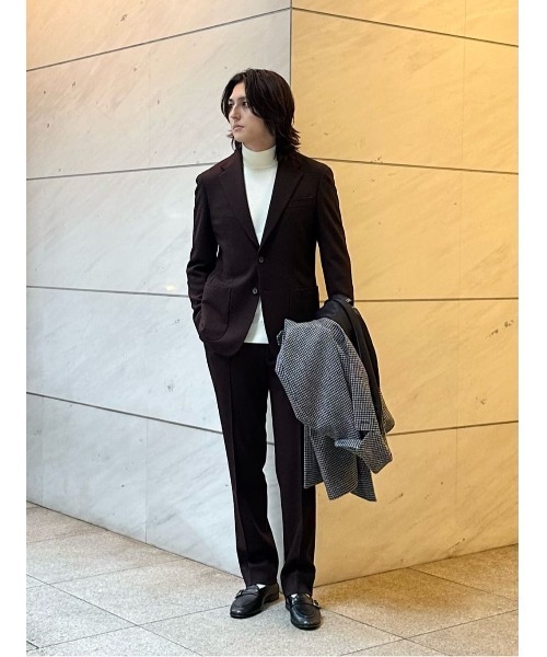 ESTNATION(エストネーション)の「ESTNATION / ウールジャージー 2パッチポケットセットアップジャケット(テーラードジャケット・メンズ・ベージュ/ダークブラウン/ブラック・MEDIUM/LARGE/X-LARGE)」の22枚目の写真
