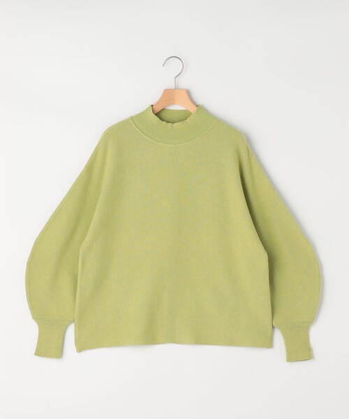 MICO COULIER（ミコクリエ）の「ウォッシャブルバナナスリーブハイネックプルオーバー（ニット/セーター・レディース・レッド/キナリ/ライトグリーン・38）」の3枚目の写真