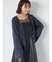 ehka sopo | プレート付Vネックカーディガン(カーディガン/ボレロ)