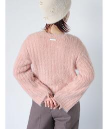 ehka sopo | プレート付Vネックカーディガン(カーディガン/ボレロ)