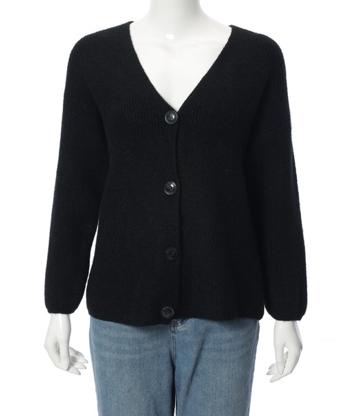 Edit Sheen（エディットシーン）の「Vネックニットカーディガン（カーディガン/ボレロ・レディース・ブラック/アイボリー・M）」の17枚目の写真