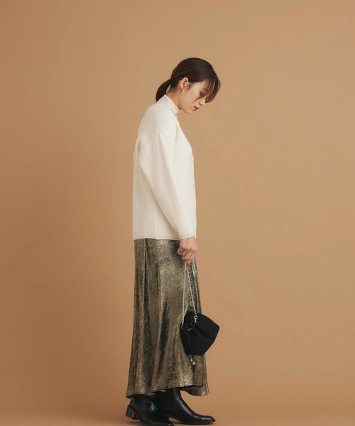 Edit Sheen（エディットシーン）の「Vネックニットカーディガン（カーディガン/ボレロ・レディース・ブラック/アイボリー・M）」の14枚目の写真