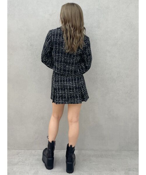 GYDA(ジェイダ)の「TWEEDタックプリーツスカートライクショートパンツ【SETUP着用可】(スカート・レディース・オフホワイト/ブラック・FREE)」の19枚目の写真