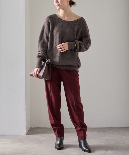 【TOQUE】778591083 VERMEIL par iena 取扱い Isabel イサベル アルパカウール縮絨ニット長袖カーディガン TOQUE】778591083 VERMEIL par iena 取扱い Isabel イサベル アルパカ