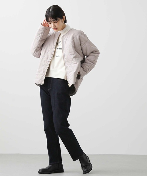 2025秋冬　新品　グレディブリリアン　エコファーキルトリバーシブルジャケット セール】エコファーキルトリバーシブルジャケット（その他アウター