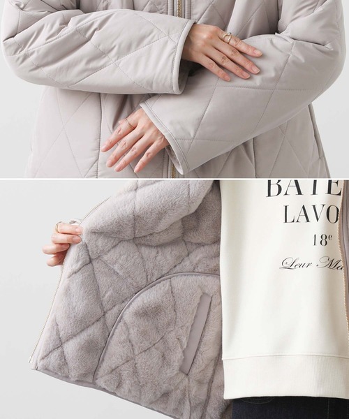 2025秋冬　新品　グレディブリリアン　エコファーキルトリバーシブルジャケット エコファーキルトリバーシブルジャケット（その他アウター）｜Gready