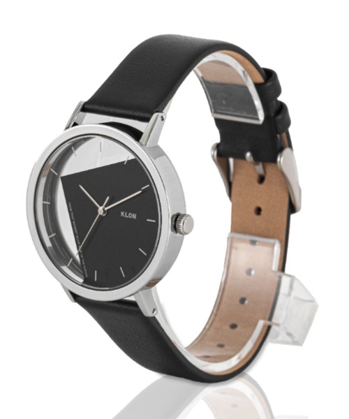 Klon 腕時計 INVISIBLE U. 38mm ブラック KLON INVISIBLE UNIVERSAL SHAPES 38mm（アナログ腕時計）｜KLON