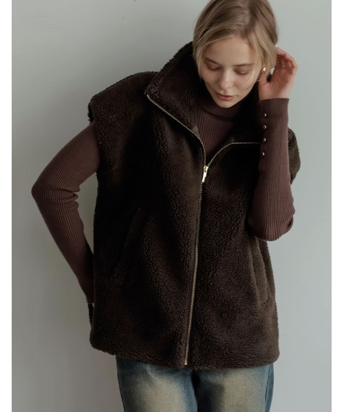 ボアスタンドカラーベスト秋冬 楽天市場】M/Lサイズ [2024-25 WINTER COLLECTION]スタンド