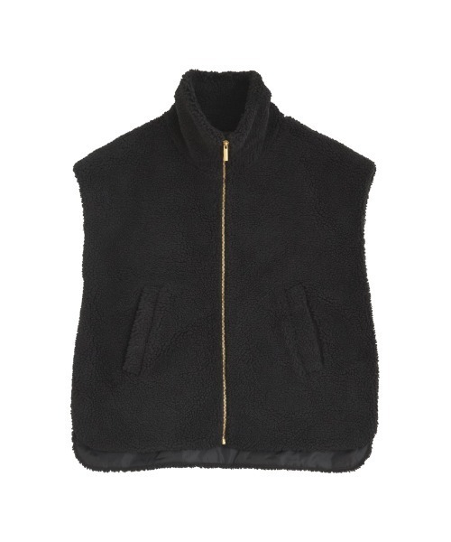 ボアスタンドカラーベスト 2024-25 WINTER COLLECTION]スタンドカラーボアベスト（ダウン