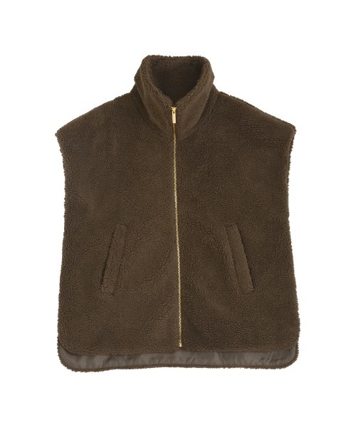セール】[2024-25 WINTER COLLECTION]スタンドカラーボアベスト