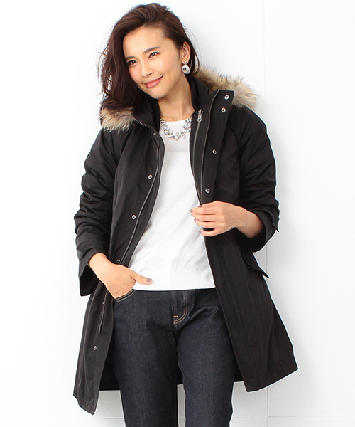 BEAMS LIGHTS Women's(ビームスライツ ウィメンズ)の「BEAMS LIGHTS / 4WAYモッズコート(その他アウター・レディース・ブラック/オリーブ・36/38/40)」の2枚目の写真