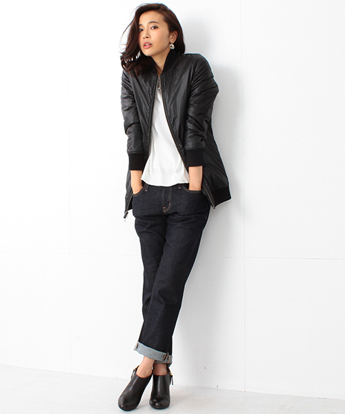 BEAMS LIGHTS Women's(ビームスライツ ウィメンズ)の「BEAMS LIGHTS / 4WAYモッズコート(その他アウター・レディース・ブラック/オリーブ・36/38/40)」の4枚目の写真
