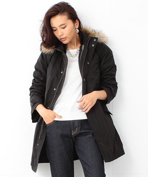 BEAMS LIGHTS Women's(ビームスライツ ウィメンズ)の「BEAMS LIGHTS / 4WAYモッズコート(その他アウター・レディース・ブラック/オリーブ・36/38/40)」の7枚目の写真