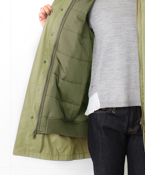 BEAMS LIGHTS Women's(ビームスライツ ウィメンズ)の「BEAMS LIGHTS / 4WAYモッズコート(その他アウター・レディース・ブラック/オリーブ・36/38/40)」の13枚目の写真