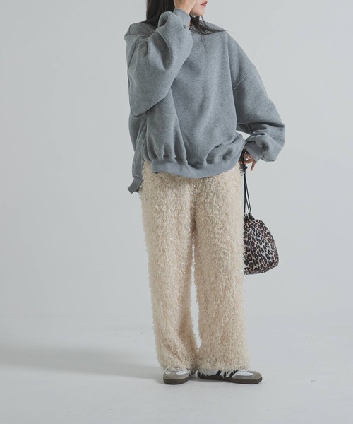 bohmal（ボマール）の「フェザーフリンジパンツ（その他パンツ・レディース・アイボリー/ブラック・FREE）」の4枚目の写真