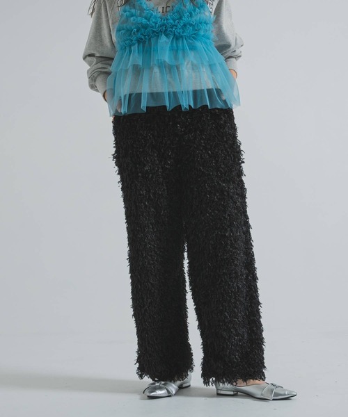 bohmal（ボマール）の「フェザーフリンジパンツ（その他パンツ・レディース・アイボリー/ブラック・FREE）」の13枚目の写真