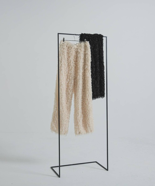 bohmal（ボマール）の「フェザーフリンジパンツ（その他パンツ・レディース・アイボリー/ブラック・FREE）」の9枚目の写真