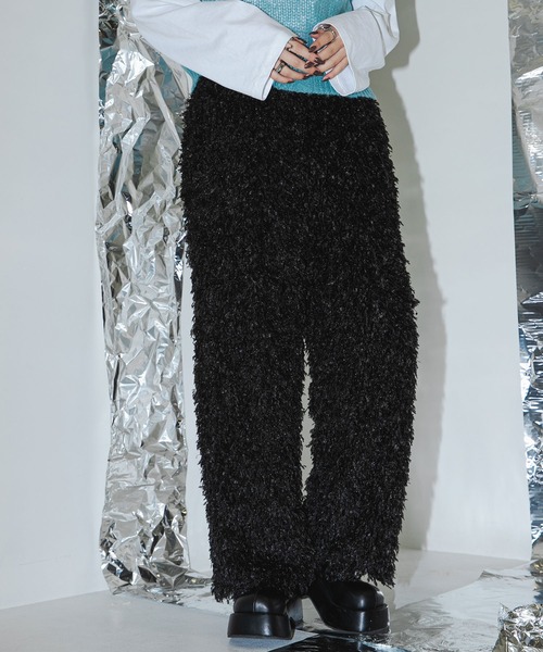 bohmal（ボマール）の「フェザーフリンジパンツ（その他パンツ・レディース・アイボリー/ブラック・FREE）」の22枚目の写真