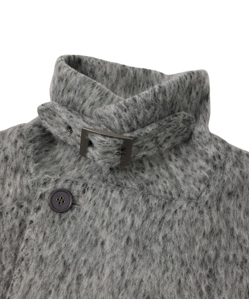 スタンドカラーシャギーロングコート（その他アウター）｜ACLENT