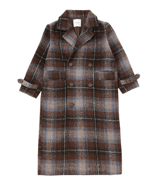 スタンドカラーシャギーロングコート（その他アウター）｜ACLENT