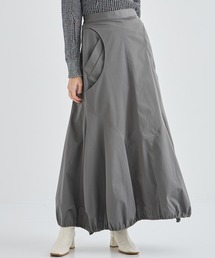 JOSEMOON/ジョゼムーン】DOUBLEWAIST PLEATS MINISKIRT/ダブル