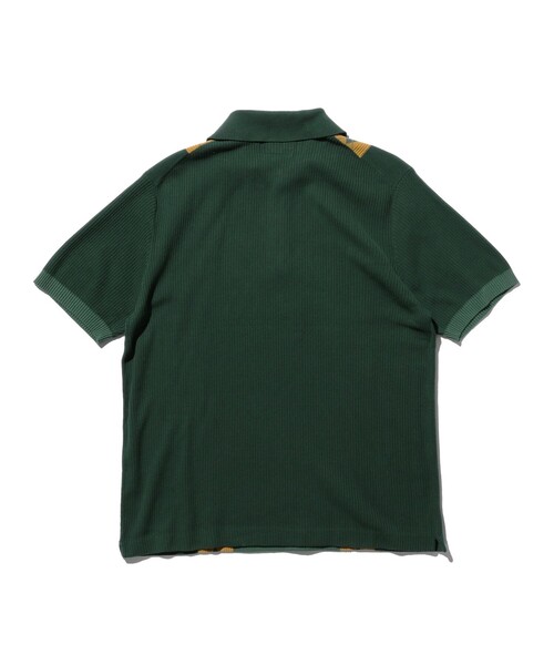 BEAMS PLUS(ビームスプラス)の「ストライプ アーガイル ニット ポロシャツ(ポロシャツ・メンズ・ネイビー/グリーン/ブラウン・XL/L/M/S)」の18枚目の写真