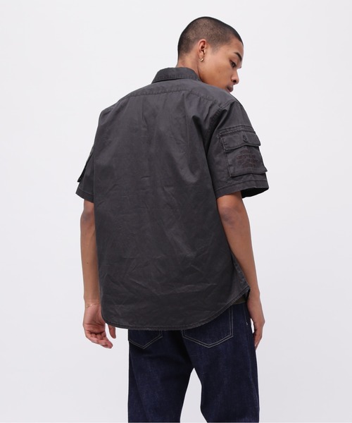 AVIREX(アヴィレックス)の「《50th Anniversary》PIGMENT FATIGUE SHIRT / ピグメント ファティーグ シャツ / AVIREX / アヴィレックス(シャツ/ブラウス・メンズ・サックスブルー/ブラック/セージグリーン・XX-LARGE/X-LARGE/LARGE/MEDIUM)」の5枚目の写真