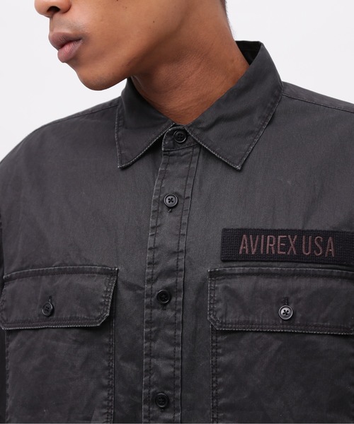 AVIREX(アヴィレックス)の「《50th Anniversary》PIGMENT FATIGUE SHIRT / ピグメント ファティーグ シャツ / AVIREX / アヴィレックス(シャツ/ブラウス・メンズ・サックスブルー/ブラック/セージグリーン・XX-LARGE/X-LARGE/LARGE/MEDIUM)」の10枚目の写真