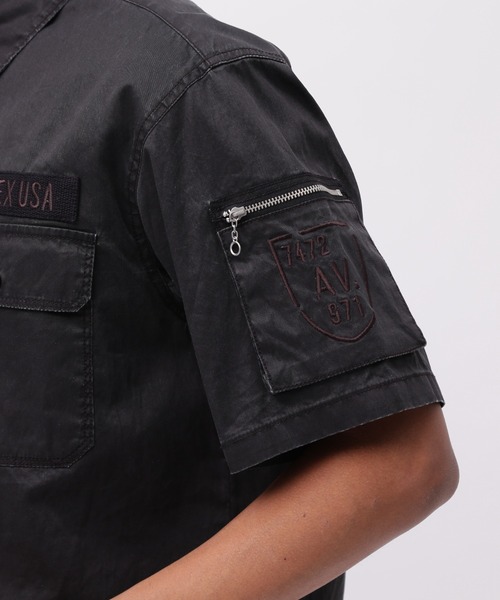 AVIREX(アヴィレックス)の「《50th Anniversary》PIGMENT FATIGUE SHIRT / ピグメント ファティーグ シャツ / AVIREX / アヴィレックス(シャツ/ブラウス・メンズ・サックスブルー/ブラック/セージグリーン・XX-LARGE/X-LARGE/LARGE/MEDIUM)」の11枚目の写真