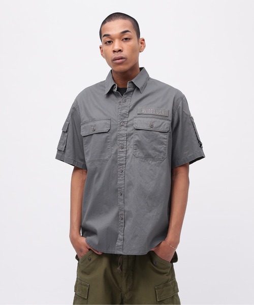 AVIREX(アヴィレックス)の「《50th Anniversary》PIGMENT FATIGUE SHIRT / ピグメント ファティーグ シャツ / AVIREX / アヴィレックス(シャツ/ブラウス・メンズ・サックスブルー/ブラック/セージグリーン・XX-LARGE/X-LARGE/LARGE/MEDIUM)」の18枚目の写真