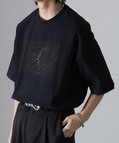 welise(ウェライズ)の「welise × withers ”BONSAI”グラフィックプリント 半袖オーバーTシャツ(Tシャツ/カットソー・メンズ・ブラック系その他2/ブラック系その他/ブラック系その他3・S/M/L)」の3枚目の写真