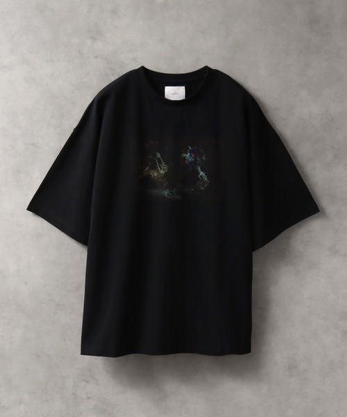 welise(ウェライズ)の「welise × withers ”BONSAI”グラフィックプリント 半袖オーバーTシャツ(Tシャツ/カットソー・メンズ・ブラック系その他2/ブラック系その他/ブラック系その他3・S/M/L)」の2枚目の写真
