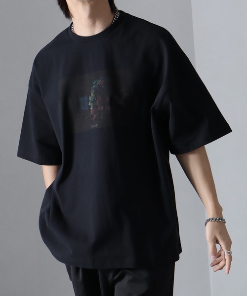 welise(ウェライズ)の「welise × withers ”BONSAI”グラフィックプリント 半袖オーバーTシャツ(Tシャツ/カットソー・メンズ・ブラック系その他2/ブラック系その他/ブラック系その他3・S/M/L)」の8枚目の写真
