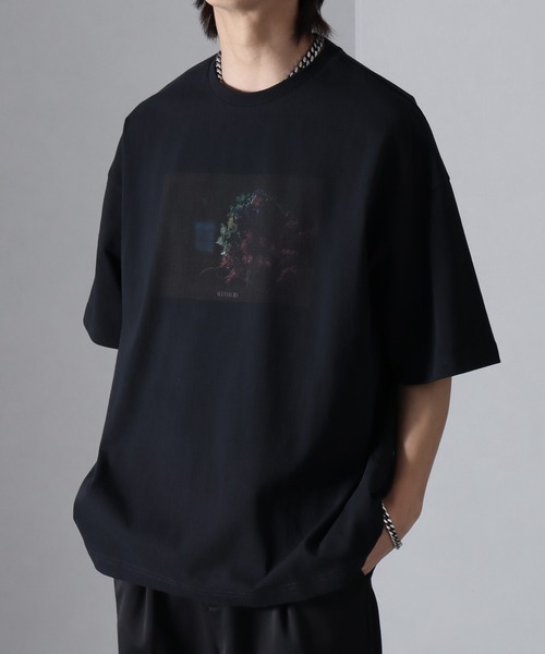 welise × withers ”BONSAI”グラフィックプリント 半袖オーバーTシャツ