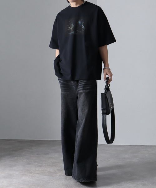welise(ウェライズ)の「welise × withers ”BONSAI”グラフィックプリント 半袖オーバーTシャツ(Tシャツ/カットソー・メンズ・ブラック系その他2/ブラック系その他/ブラック系その他3・S/M/L)」の13枚目の写真