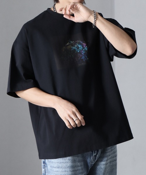 welise(ウェライズ)の「welise × withers ”BONSAI”グラフィックプリント 半袖オーバーTシャツ(Tシャツ/カットソー・メンズ・ブラック系その他2/ブラック系その他/ブラック系その他3・S/M/L)」の5枚目の写真