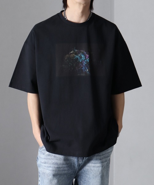 welise(ウェライズ)の「welise × withers ”BONSAI”グラフィックプリント 半袖オーバーTシャツ(Tシャツ/カットソー・メンズ・ブラック系その他2/ブラック系その他/ブラック系その他3・S/M/L)」の6枚目の写真