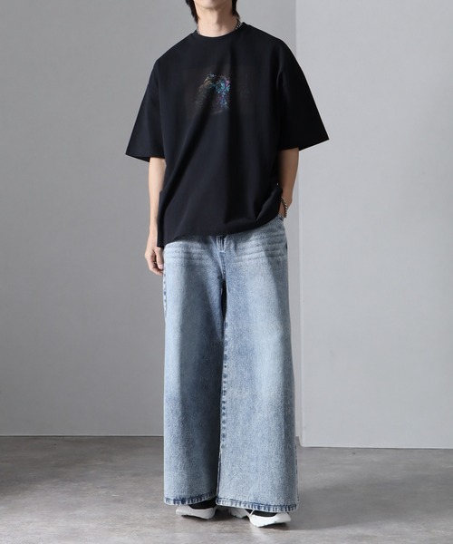 welise(ウェライズ)の「welise × withers ”BONSAI”グラフィックプリント 半袖オーバーTシャツ(Tシャツ/カットソー・メンズ・ブラック系その他2/ブラック系その他/ブラック系その他3・S/M/L)」の7枚目の写真