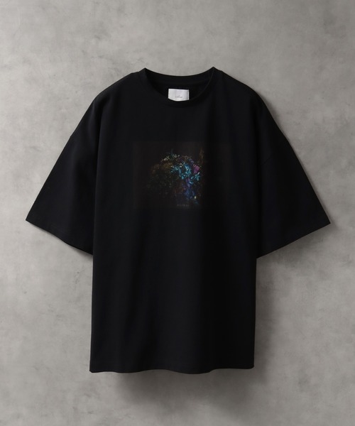 welise × withers ”BONSAI”グラフィックプリント 半袖オーバーTシャツ