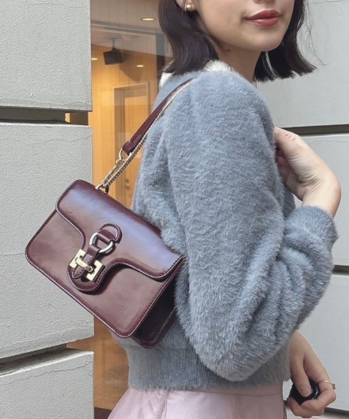 an another angelus（アンアナザーアンジェラス）の「【WEB限定】ベルトフラップポシェット（ショルダーバッグ・レディース・キャメル/ワインレッド/ブラック・FREE）」の3枚目の写真