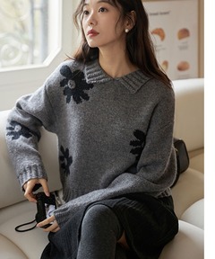 Shaggy design knit / シャギーデザインニット（ニット/セーター 