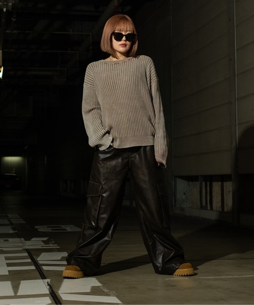 sedacle(セダクル)の「ピグメントルーズリブニット(ニット/セーター・メンズ・ベージュ/カーキ/ネイビー・LARGE/MEDIUM/SMALL)」の10枚目の写真
