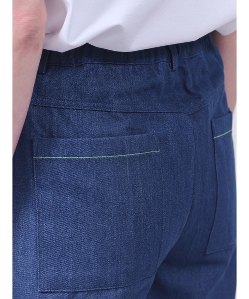 DOLLUPOOPS（ドールアップウップス）の「チェーンポイントデニムワイドパンツ（デニムパンツ・レディース・ネイビー/ブルー・38）」の13枚目の写真