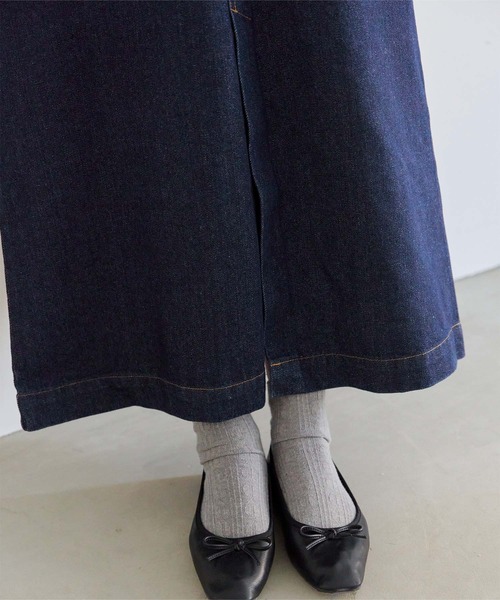 titivate（ティティベイト）の「デニム切り替えストレートスカート（デニムスカート・レディース・インディゴブルー/グレー/ライトブルー・FREE）」の19枚目の写真