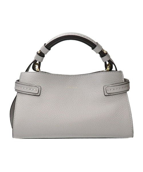 LORISTELLA（ロリステッラ）の「【LORISTELLA】シュリンクレザーハンドバッグ(Q56423)（ハンドバッグ・レディース・ライトグレー/ブラック・ALL）」の9枚目の写真