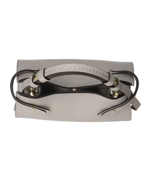 LORISTELLA】シュリンクレザーハンドバッグ(Q56423)（ハンドバッグ