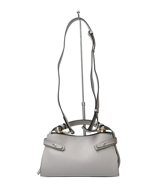 LORISTELLA（ロリステッラ）の「【LORISTELLA】シュリンクレザーハンドバッグ(Q56423)（ハンドバッグ・レディース・ライトグレー/ブラック・ALL）」の12枚目の写真