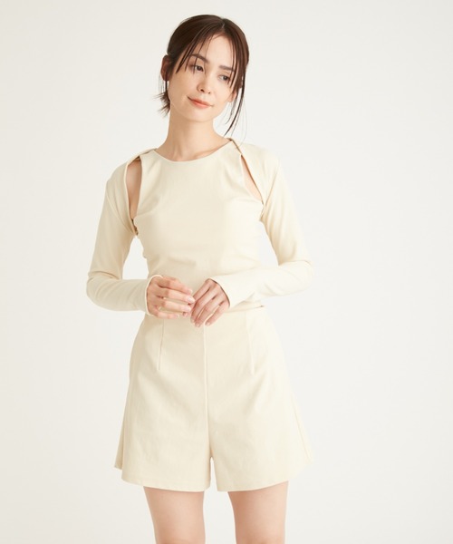 emmi(エミ)の「ボレロ付きスイムウェア(水着・レディース・ブラック/クリーム・0/1)」の22枚目の写真