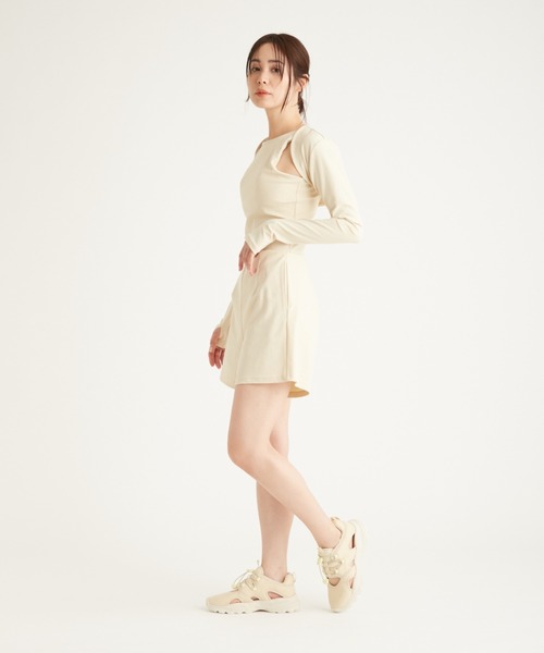 emmi(エミ)の「ボレロ付きスイムウェア(水着・レディース・ブラック/クリーム・0/1)」の7枚目の写真